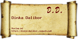 Dinka Dalibor névjegykártya